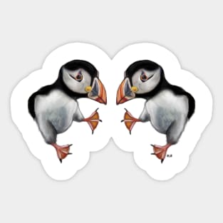 Puffins Dance Sticker